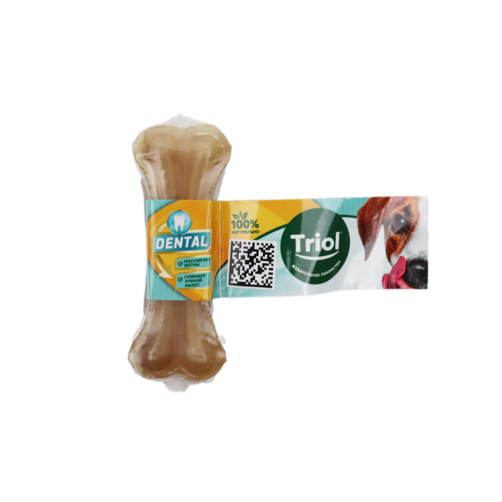 КОСТОЧКА ЖЕВАТЕЛЬНАЯ DENTAL 7.5СМ 20Г УП.1ШТ TRIOL