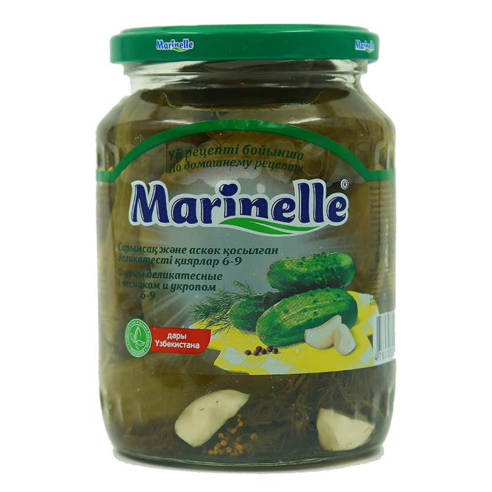 Огурцы деликатес чеснок укроп Marinelle 720 мл