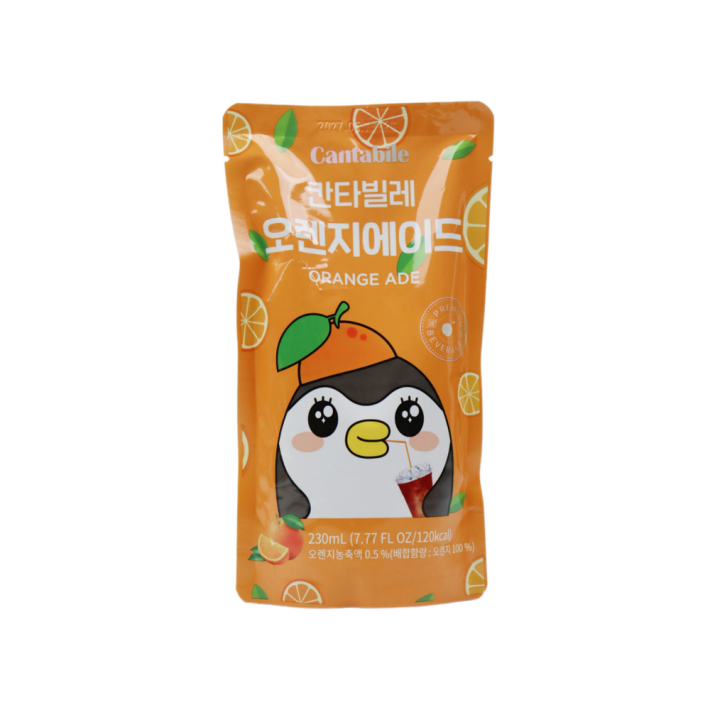 НАПИТОК CANTABILE ORANGE ADE СО ВКУСОМ АПЕЛЬСИНА 230МЛ