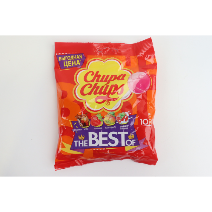 КАРАМЕЛЬ CHUPA CHUPS THE BEST OF (10ШТ) ПО 12ГР