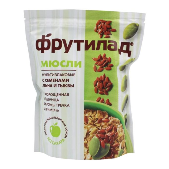 Мюсли мультизлаковые с пророщ пшено сем льна тыквы 310 г