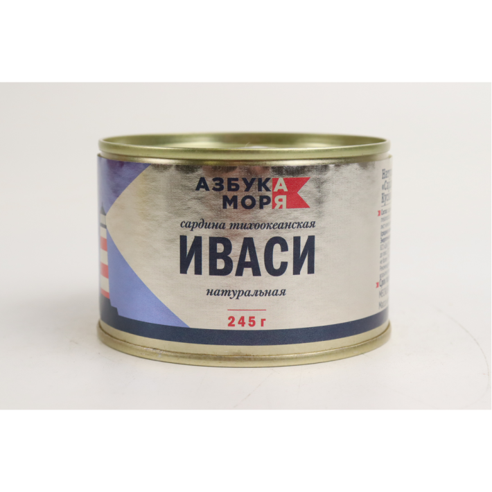САРДИНА АЗБУКА МОРЯ ТИХООКЕАНСКАЯ ИВАСИ НАТУР 245ГР