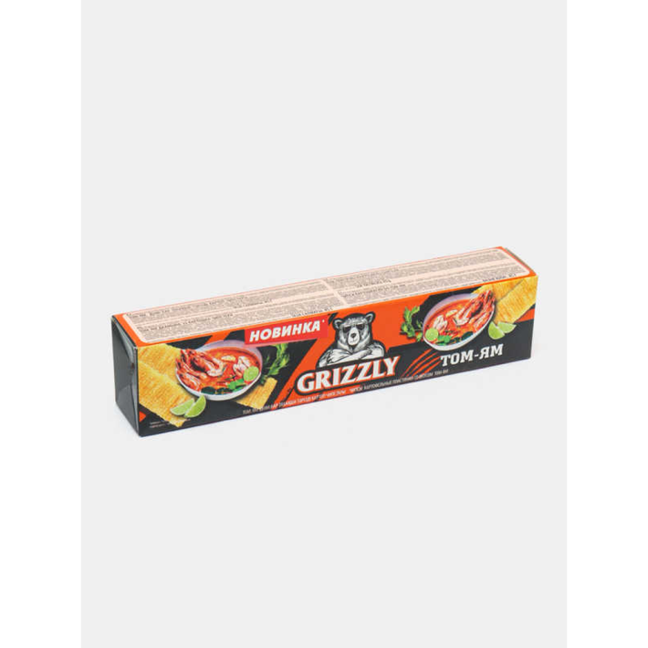 ЧИПСЫ ПЛАСТИНКИ GRIZZLY СО ВКУСОМ ЛОБСТЕР НА ГРИЛЕ 45ГР