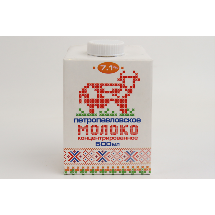 Молоко Петропавлское концентрированное 7,1% 500 мл