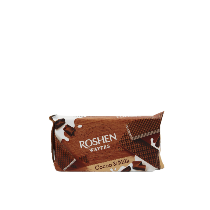 ВАФЛИ ROSHEN WAFERS КАКАО-МОЛОКО 216ГР 16ШТ
