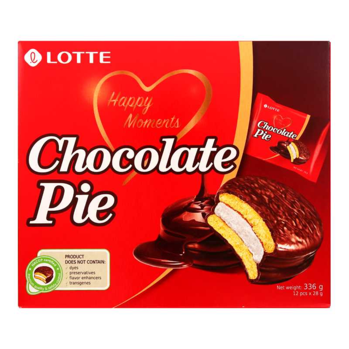 Печенье Lotte Шоколадный Пирог 336 г