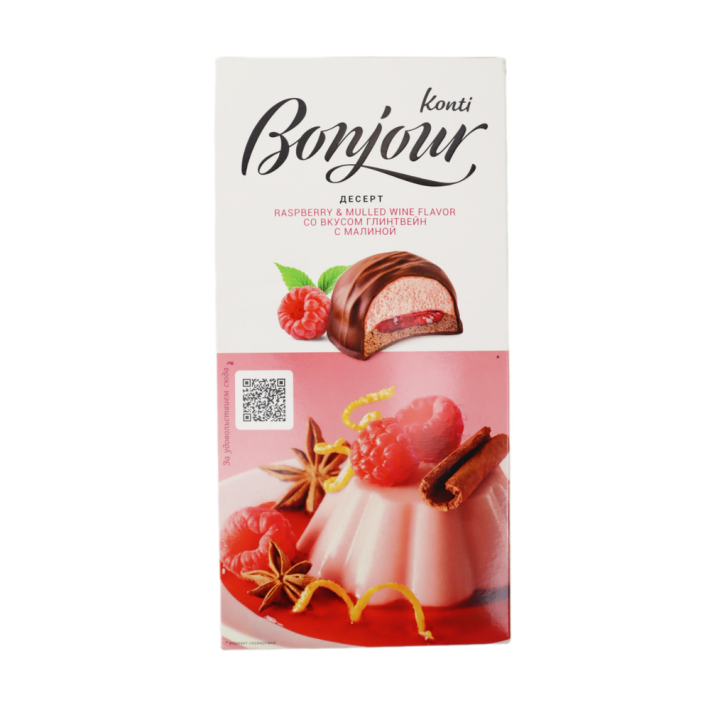 Десерт Конти Bonjour Глинтвейн с малиной 232 г