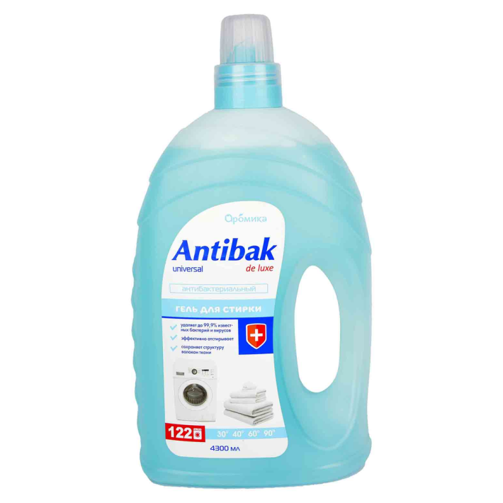 Гель для стирки antibak de lux Universal 4,3 л