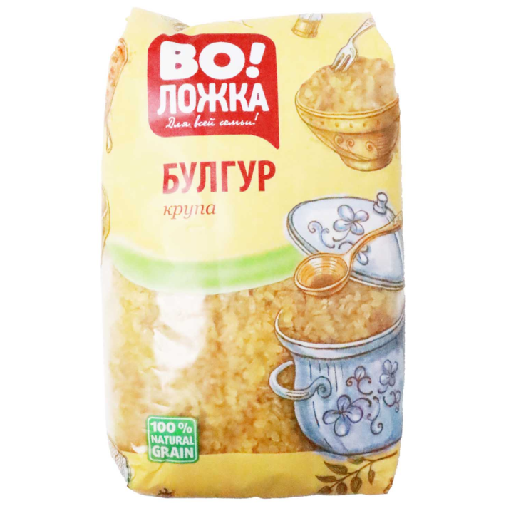 КРУПА ВОЛОЖКА ПШЕНИЧНАЯ БУЛГУР 800ГР