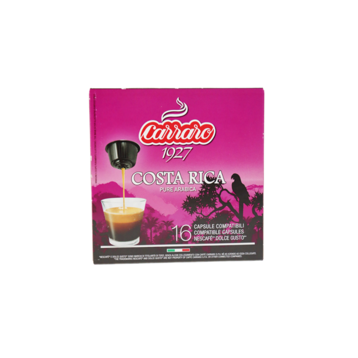 КОФЕ В КАПСУЛАХ CARRARO COSTA RICA ДЛЯ DOLCE GUSTO 16ШТ 190ГР