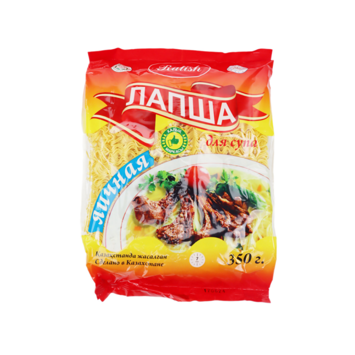 ЛАПША ЯИЧНАЯ ДЛЯ СУПА RATISH 350ГР*20ШТ