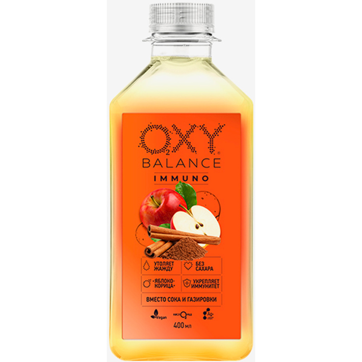 НАПИТОК OXY BALANCE ИММУНО ЯБЛОКО-КОРИЦА 400МЛ