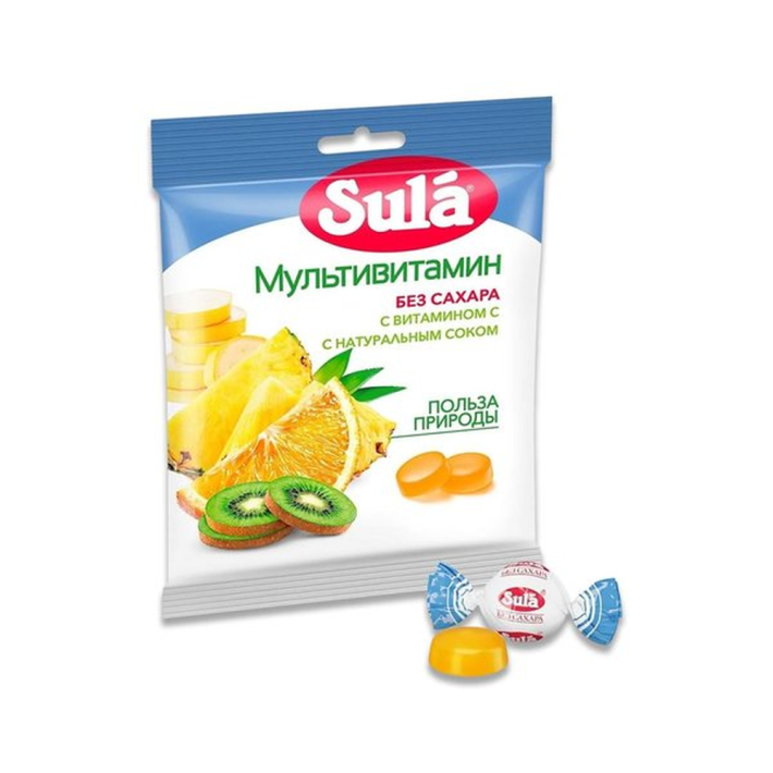 Леденцы Сула Мультивитамин 60 г