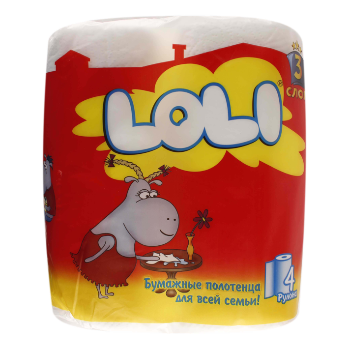 Полотенца бумажная Loli 4 шт