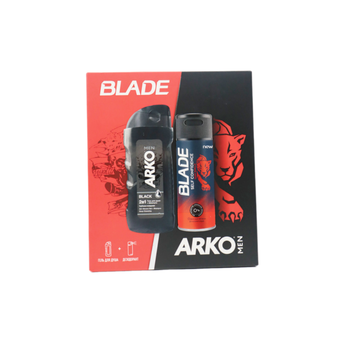ПН ARKO ГЕЛЬ Д/ДУШ BL 260МЛ+BLADE ДЕЗ SELF CONFIDENCE 150МЛ