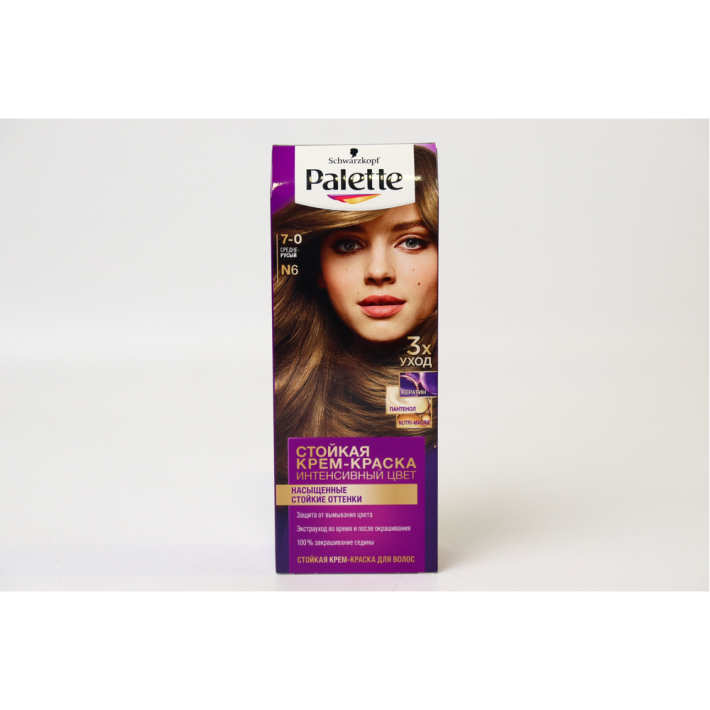 Крем краска Palette n6 средний русый