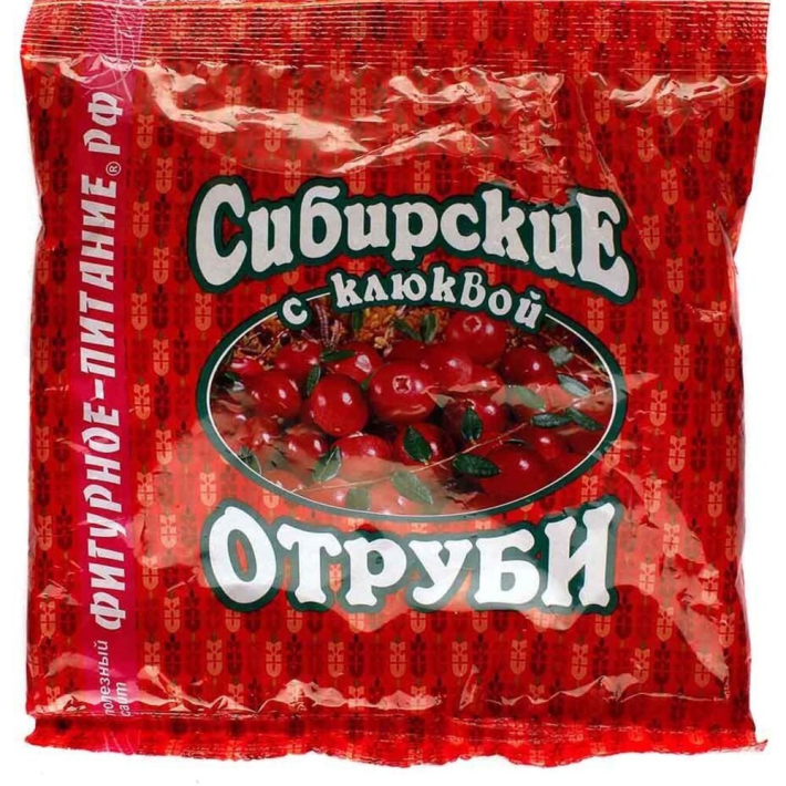 Сибирские отруби с клюквой 200 г