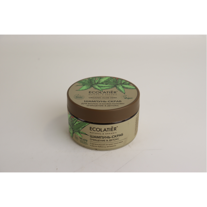VEGAN ШАМПУНЬ-СКРАБ ECL GREEN Д/ВОЛОС И КОЖИ ОЧИЩЕНИЕ.&ДЕТОКС 300ГР