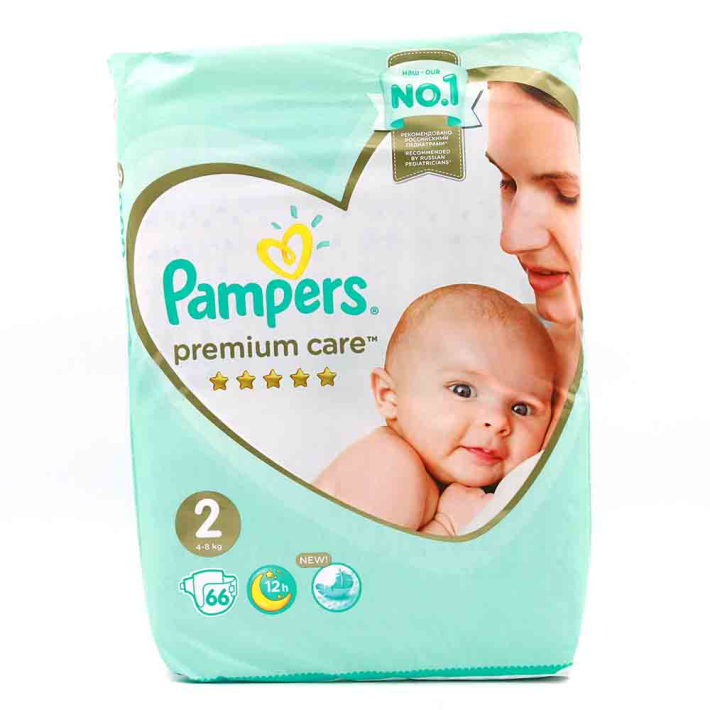 Подгузники Pampers premium care mini 66 шт