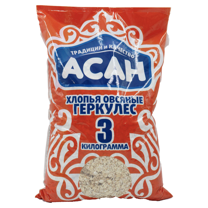 Хлопья геркулес Асан 3кг