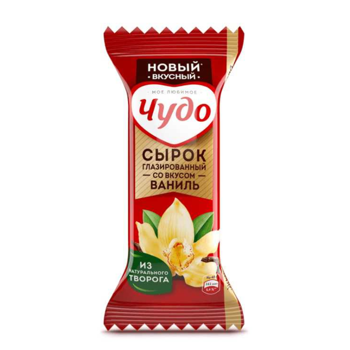 Сырок Чудо глазированный ваниль 23% 40 г