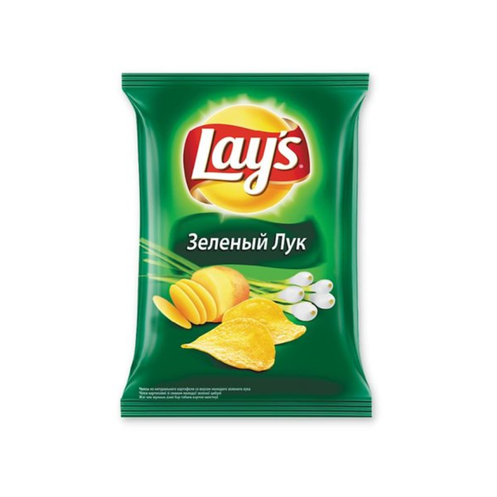 ЧИПСЫ LAY'S ЗЕЛЕНЫЙ ЛУК 140ГР