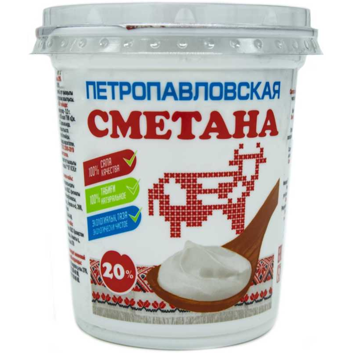 СМЕТАНА ПЕТРОПАВЛОВСКАЯ 20% 360ГР СТ