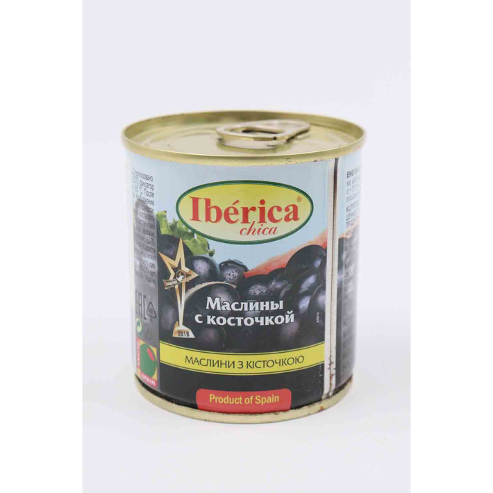 ОЛИВКИ IBERICA СHICA ЧЕРН С КОСТ 212ГР