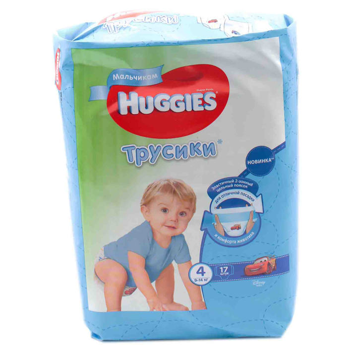 Подгузники Huggies размер 4 conv 17 шт boy