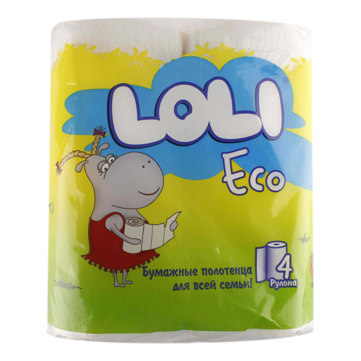 Полотенца бумажная Loli eco 4 шт