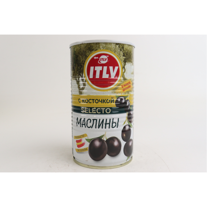 ОЛИВКИ ITLV ЧЕРНЫЕ С/КОСТ 370МЛ