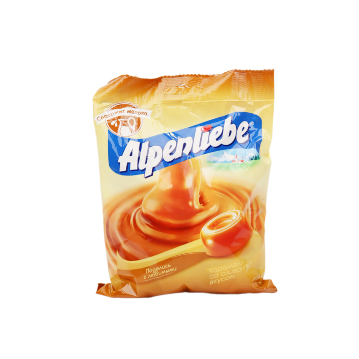 КАРАМЕЛЬ ALPENLIEBE СО СЛИВОЧНЫМ ВКУСОМ 150ГР