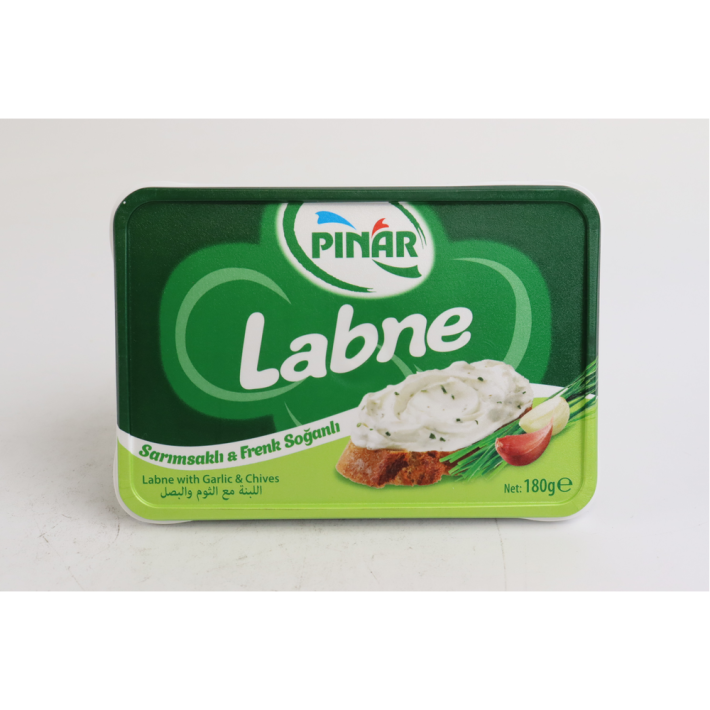 КРЕМ-СЫР PNAR LABNE С ЧЕСНОКОМ И ЗЕЛ.ЛУКОМ 60% 180ГР ПЛ/УП