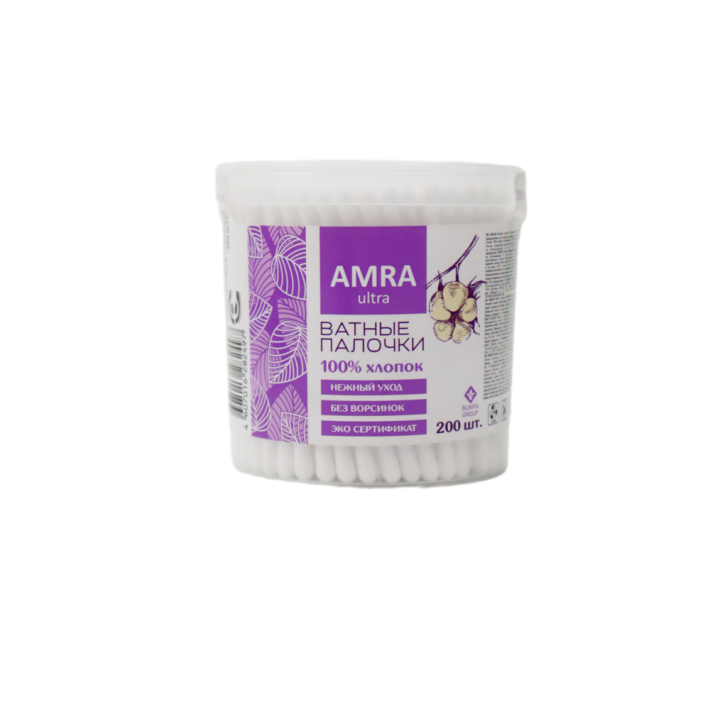 Ватные палочки Amra 200 шт