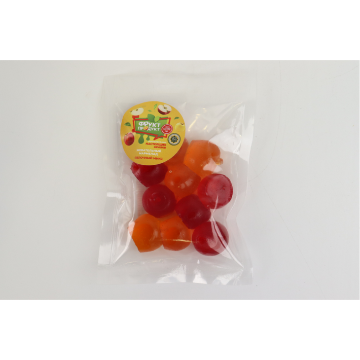 ФРУКТОВО-ЖЕВАТЕЛЬНЫЙ МАРМЕЛАД ЯБЛОЧНЫЙ МИКС ФРУКТ ПРОДУКТ П/ПАКЕТ 1*100ГР