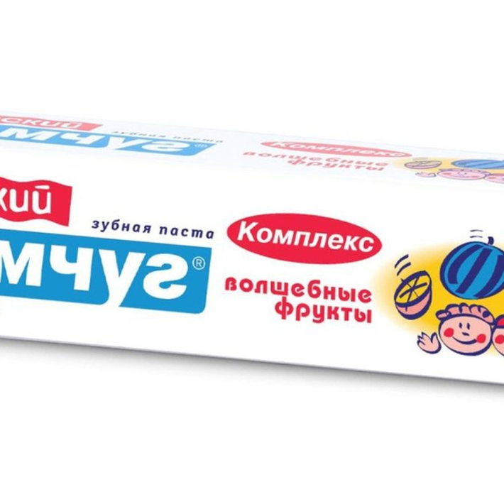 Детская зубная паста жемчуг волшебные фрукты 50 мл