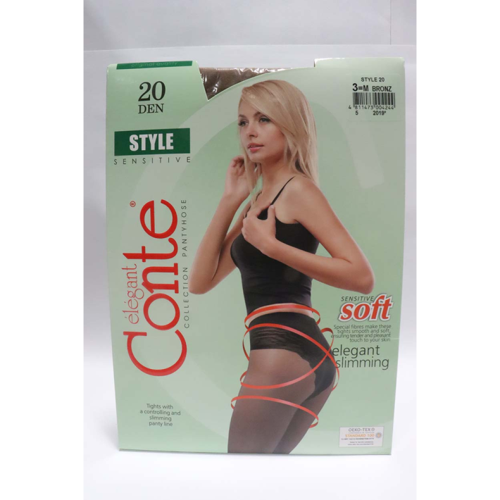 КОЛГОТКИ STYLE 20 ЖЕН BRONZ 3 8Х9