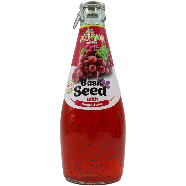 НАПИТОК БЕЗАЛКОГОЛЬНЫЙ BASIL SEED DRINK ВИНОГРАД 290МЛ СТ/Б