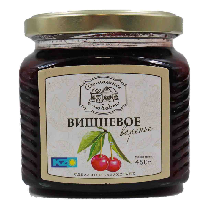 ВАРЕНЬЕ ДОМАШНЕЕ С ЛЮБОВЬЮ ВИШНЕВОЕ 450 ГР