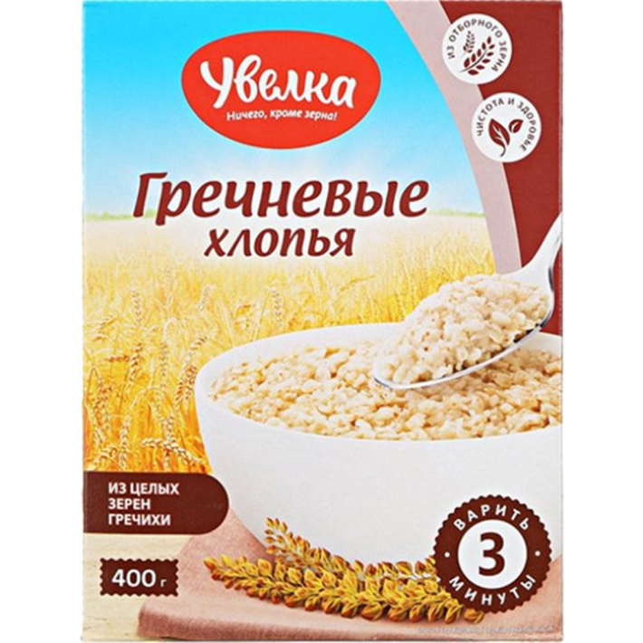 Хлопья увелка гречневые 400 г