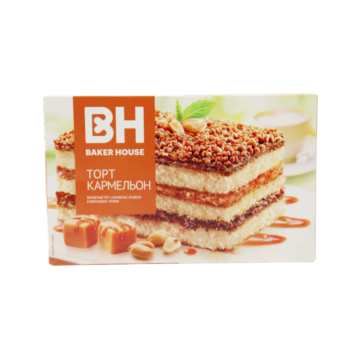 Торт бисквитный Baker house кармельон 350 г