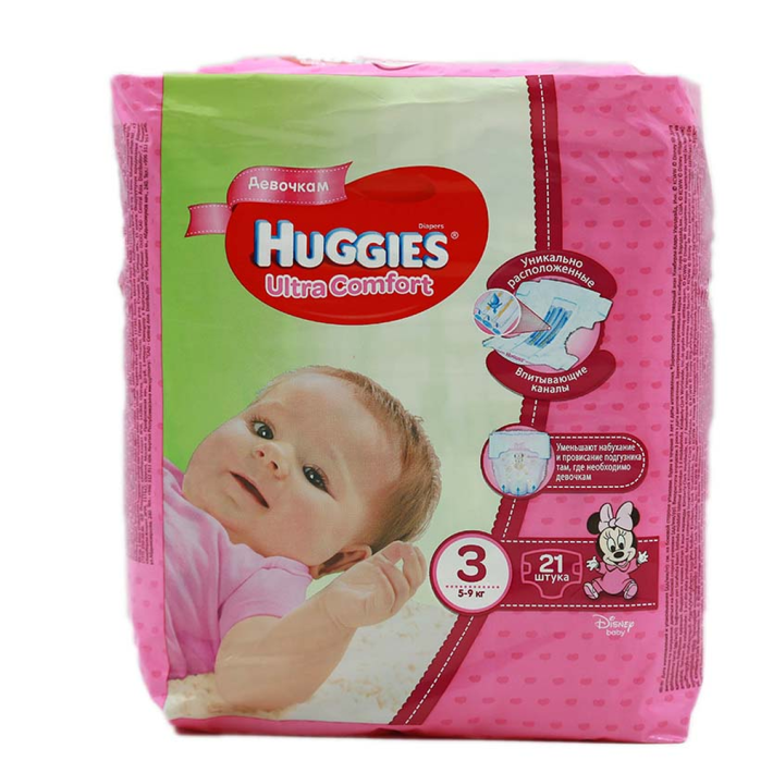 Подгузники Huggies ultra comfort conv 21 шт