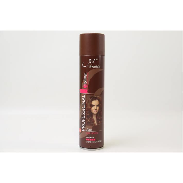 Лак для волос Jet strong экстра с ф chocolate 300 мл