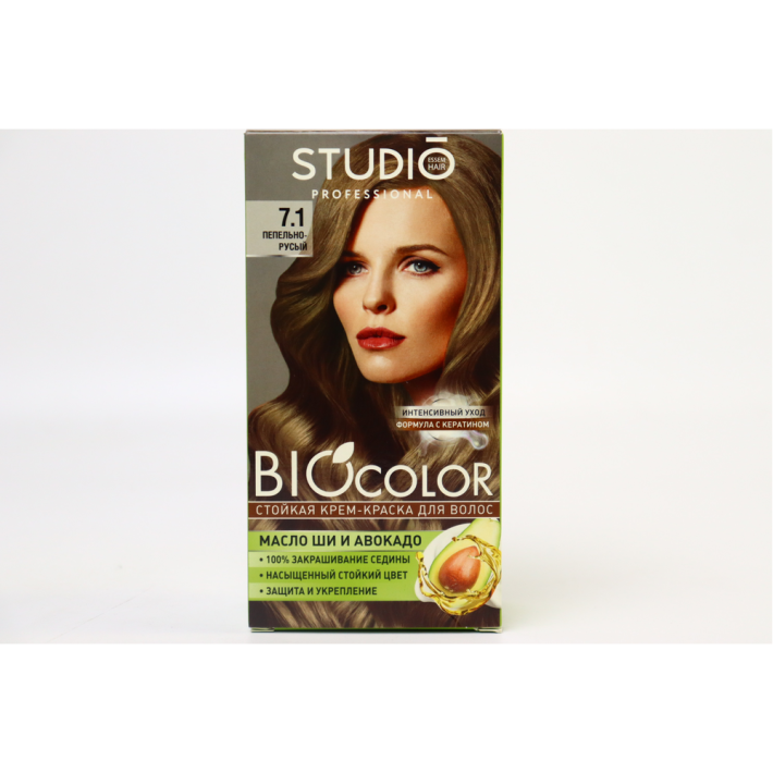 КРЕМ КРАСКА Д/ВОЛОС BIOCOLOR Т7.1 ПЕПЕЛ РУСЫЙ 15МЛ