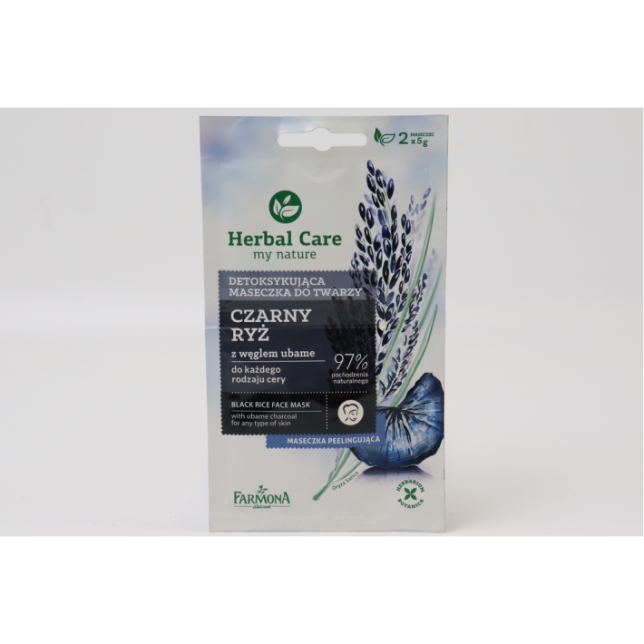 Маска для лица Herbal care детоксифиц черный рис 5 мл