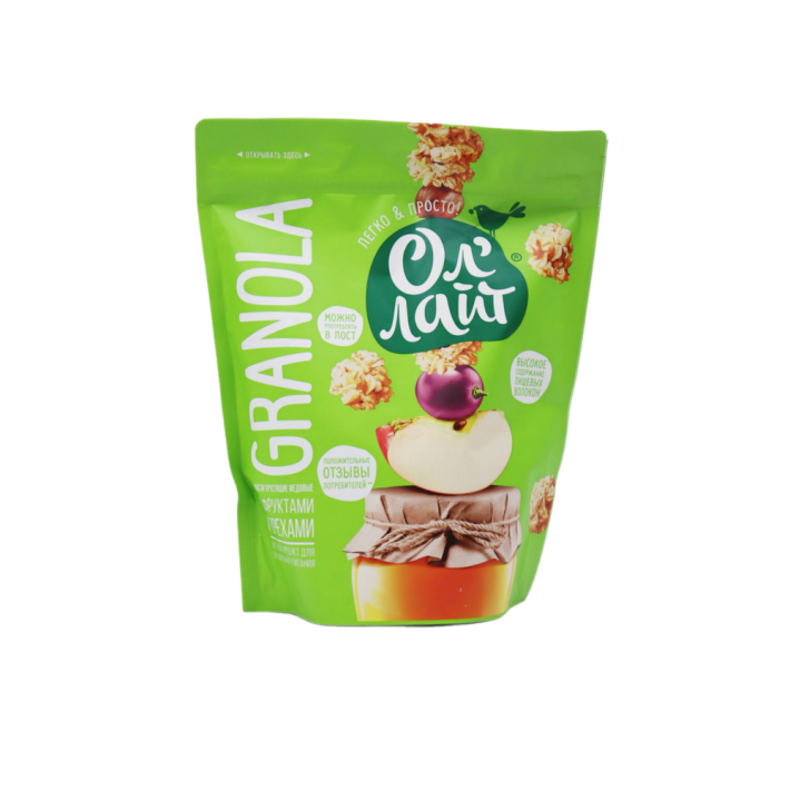 Мюсли хрустящие Ол Лайт Granola, медовые, с тропическими фруктами, 280 г