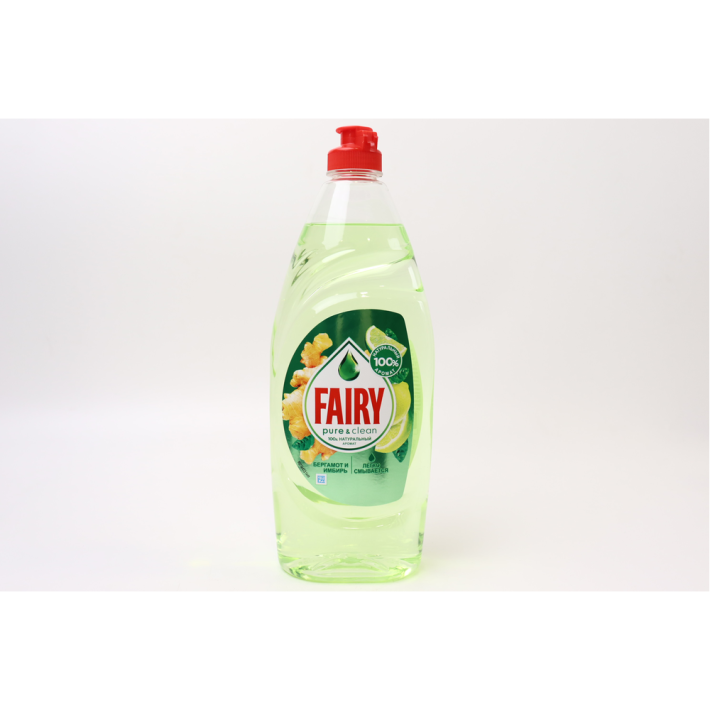 СР-ВО ДЛЯ МЫТЬЯ ПОСУДЫ FAIRY PURE&CLEAN БЕРГАМОТ И ИМБИРЬ 650МЛ
