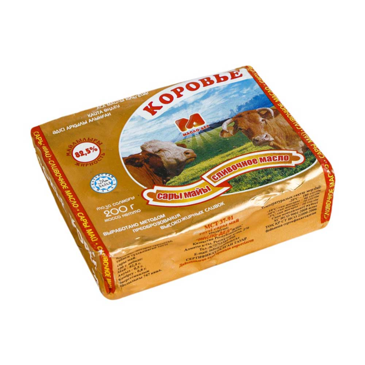 Масло Коровье сливочное 82,5 % 200 г