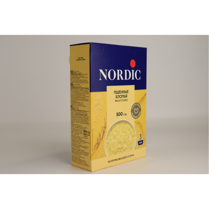 Хлопья Nordic пшенные 500 г