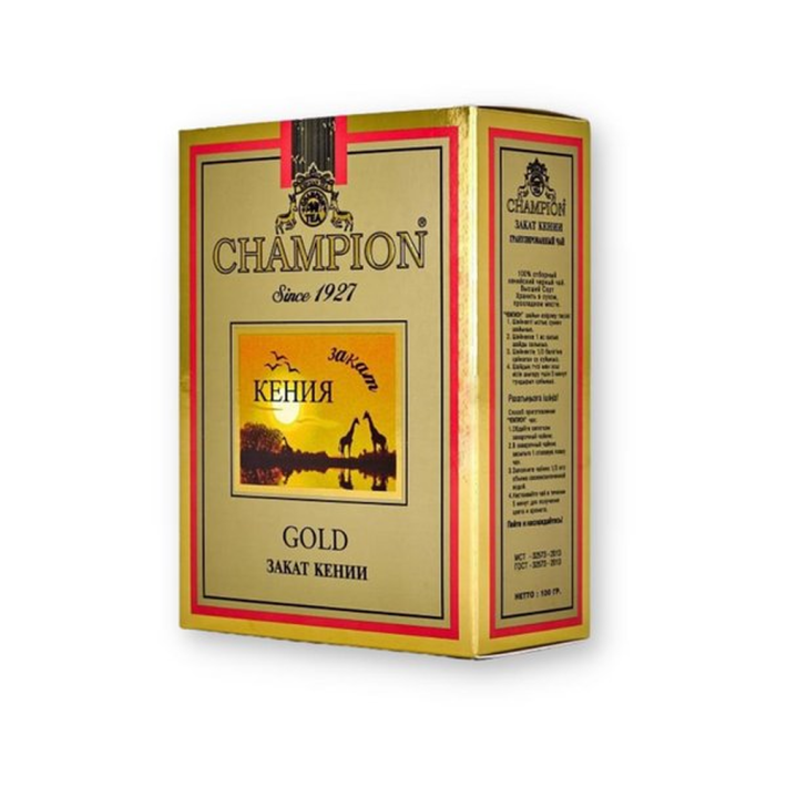 ЧАЙ ЧЕРНЫЙ CHAMPION ЗАКАТ КЕНИИ 100ГР